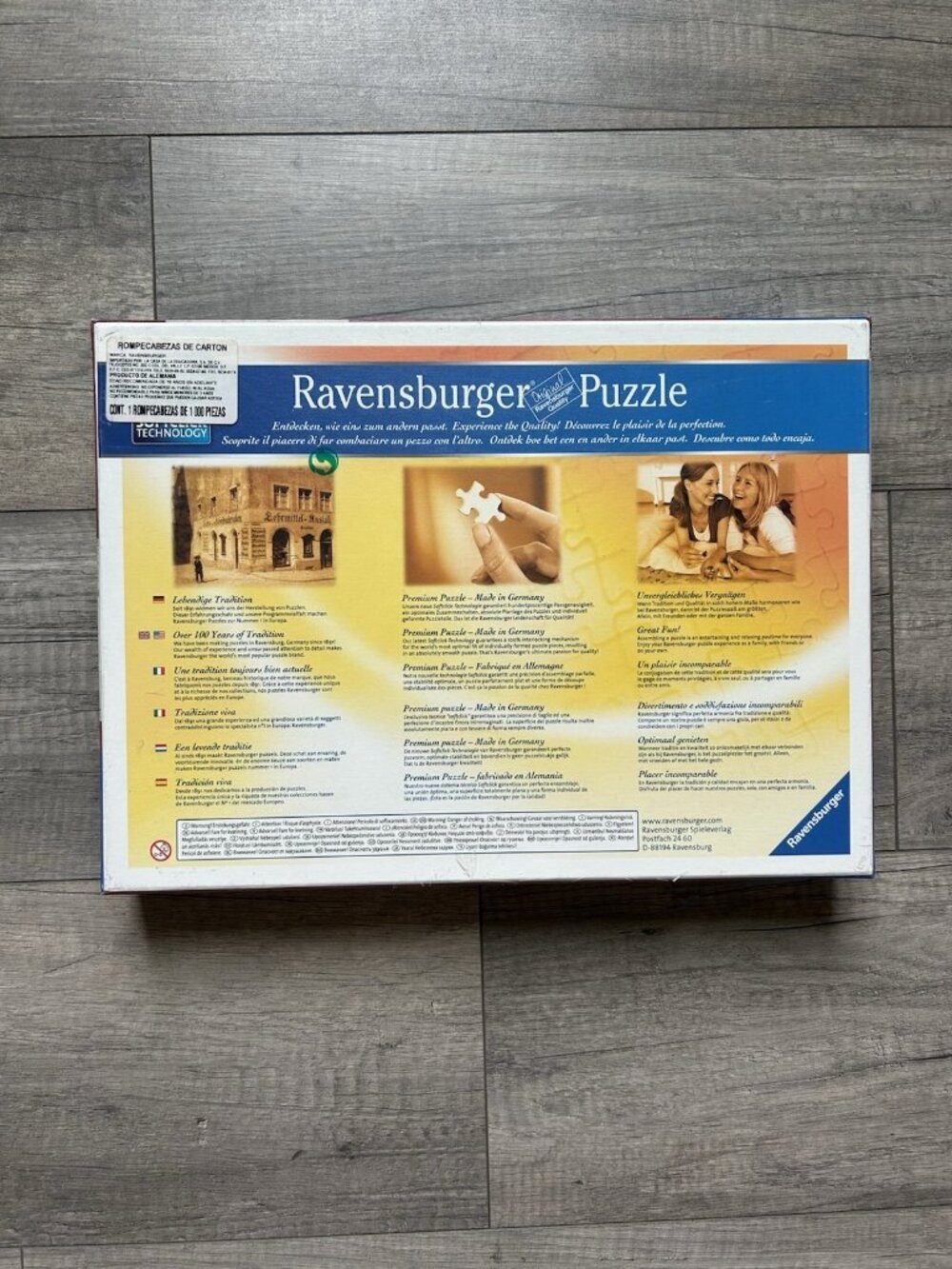 Ravensburger Leonardo da Vinci Vitruvian Man 1000PC Puzzle Softclick Technology - Picture 2 of 16